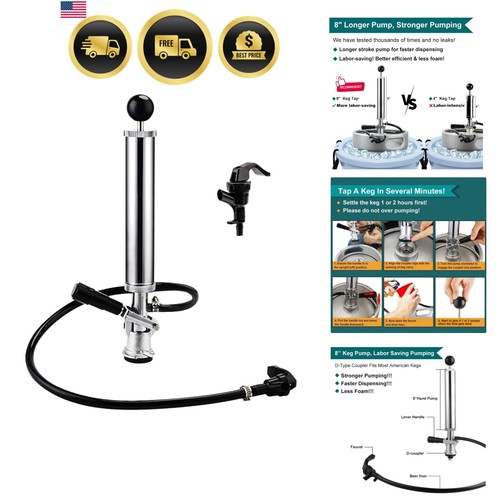 Keg tap - 8", pump