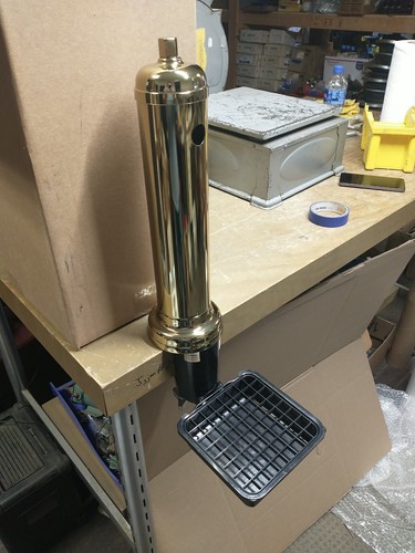 Brass draft beer - draft, tap