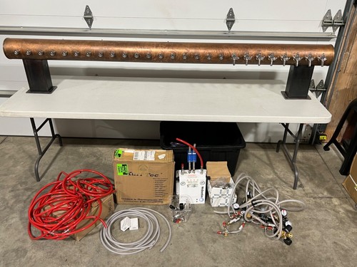 Copper draft beer tower - draft,