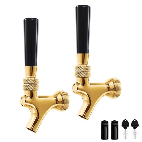 Golden kegerator tap beer - golden,