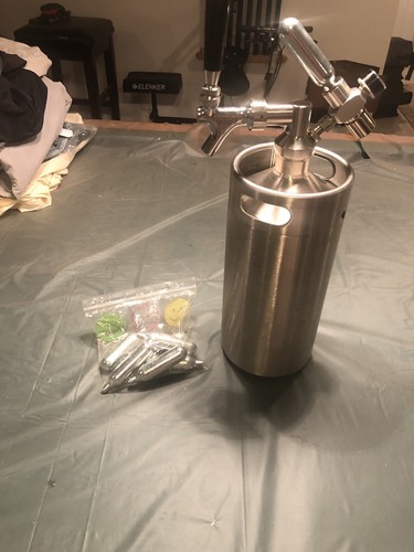Stainless growler beer tap - stainless,